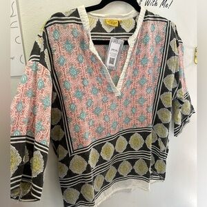 Roberta Roller Rabbit tunic top printed size xs/s